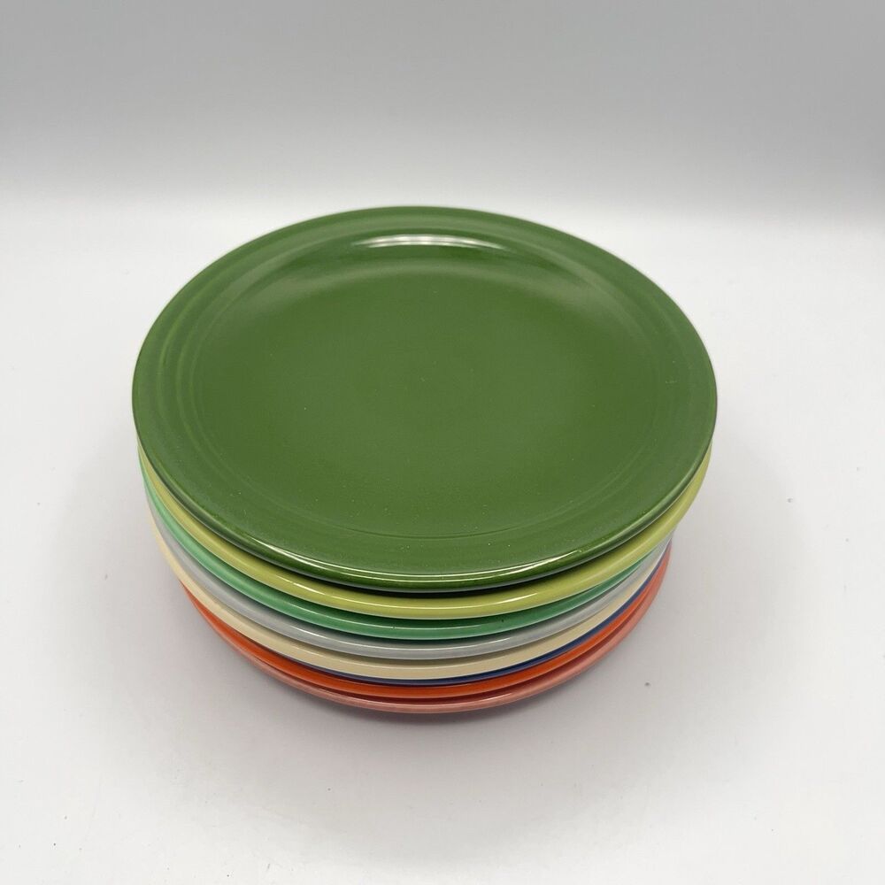 Vintage Mixed Fiesta Bread & Butter Plates 6.25” Colors Lot (8) Genuine HLC USA - Picture 6 of 16